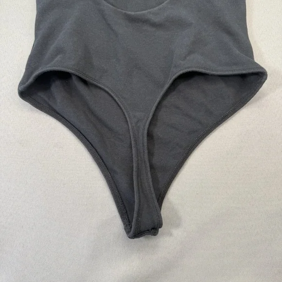 Abercrombie Fitch Crew Neck Black Bodysuit Women's Small Soft Stretch Keyhole - Picture 5 of 10